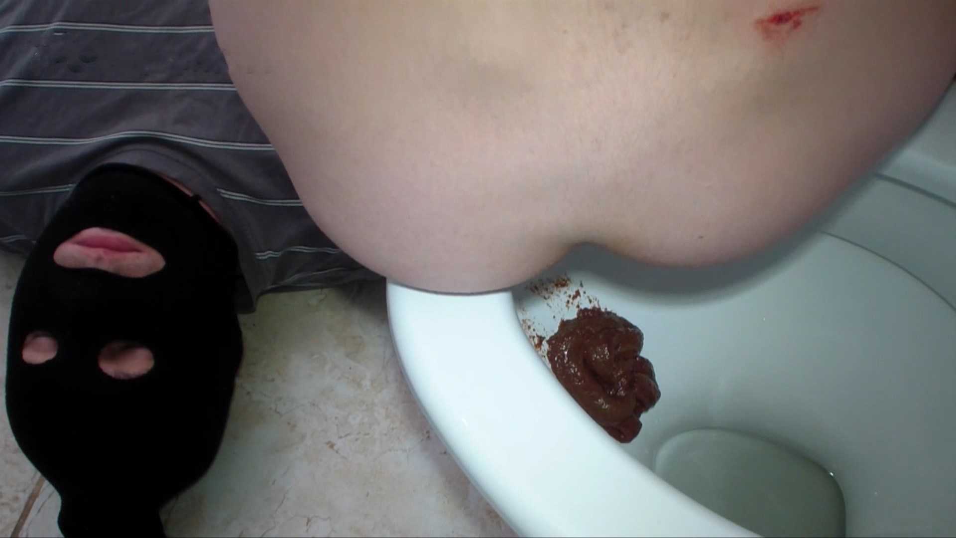 Toilet slave swallows Alina shit | Full HD 1080p | May 24, 2017